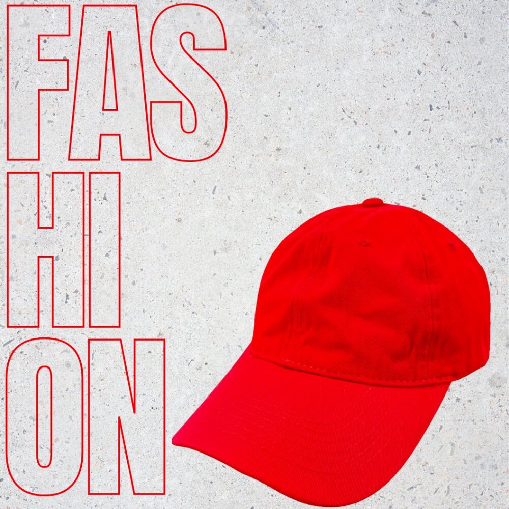 Unisex caps Red- One Size
